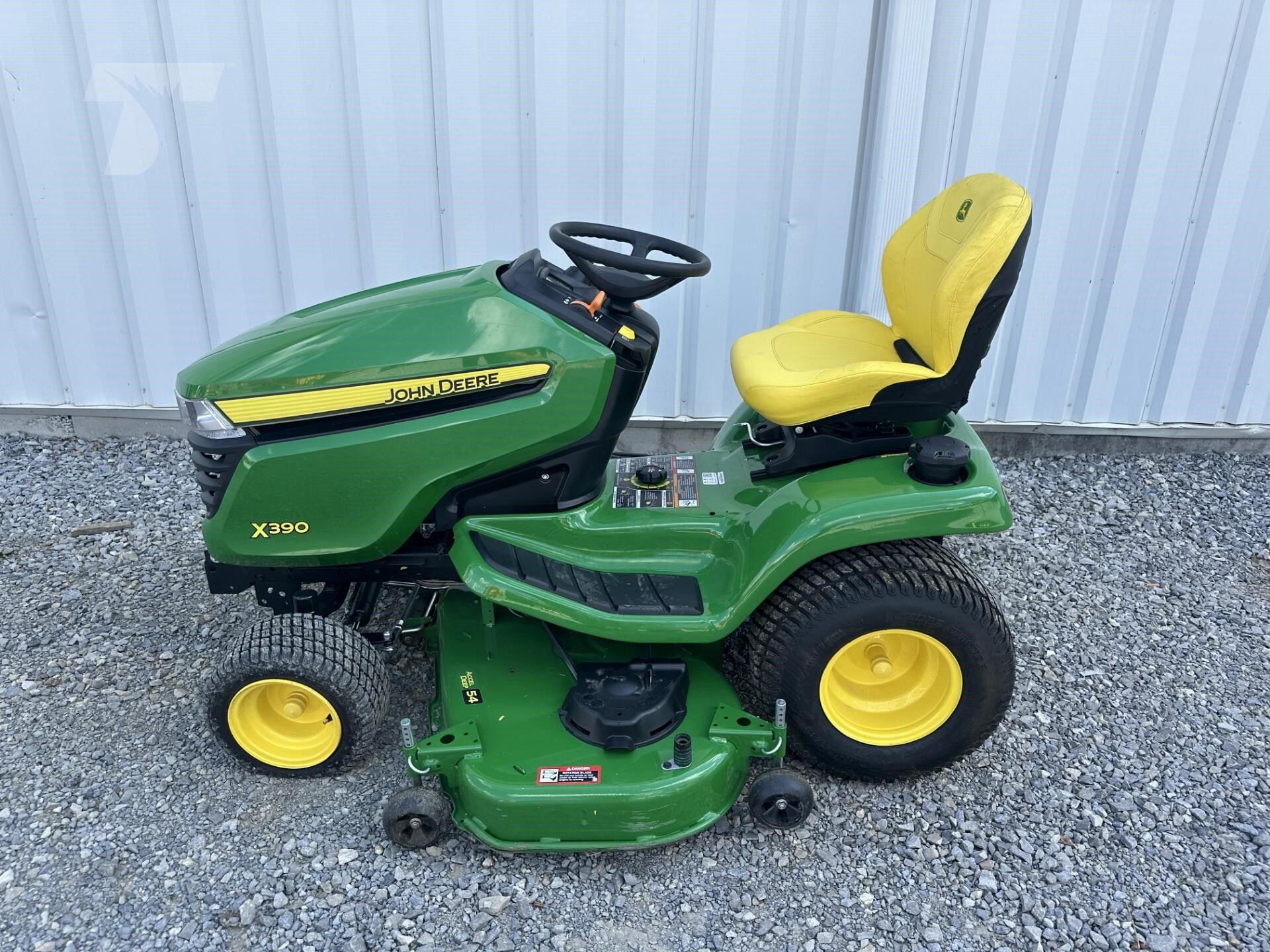 2025 John Deere X390 Riding Lawn Mower — stock ATE-0102 — photograph 1