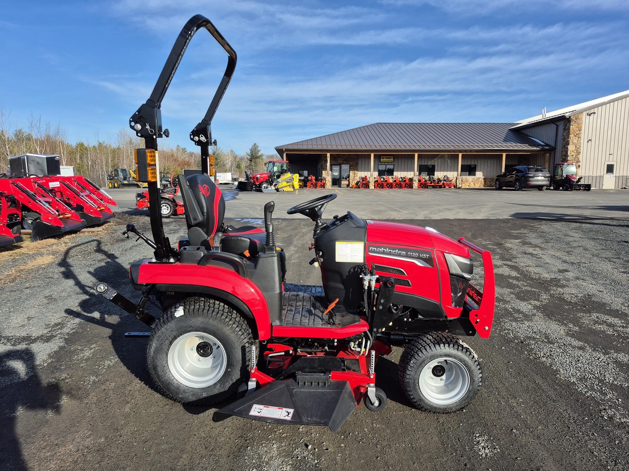 2026 Mahindra 1120HST Tractor with M1154 Mid-Mower — Stock ATE-0128